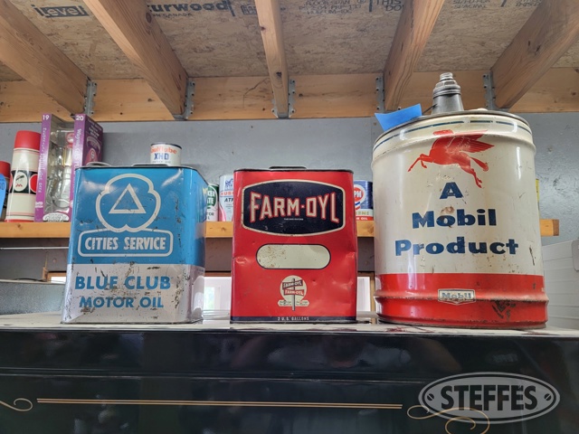 Steel oil cans